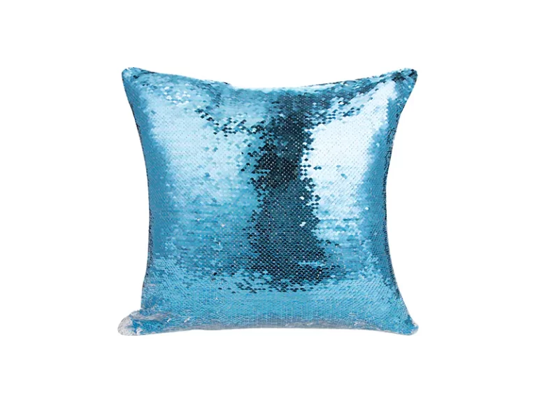 Pernă Light Blue cu paiete