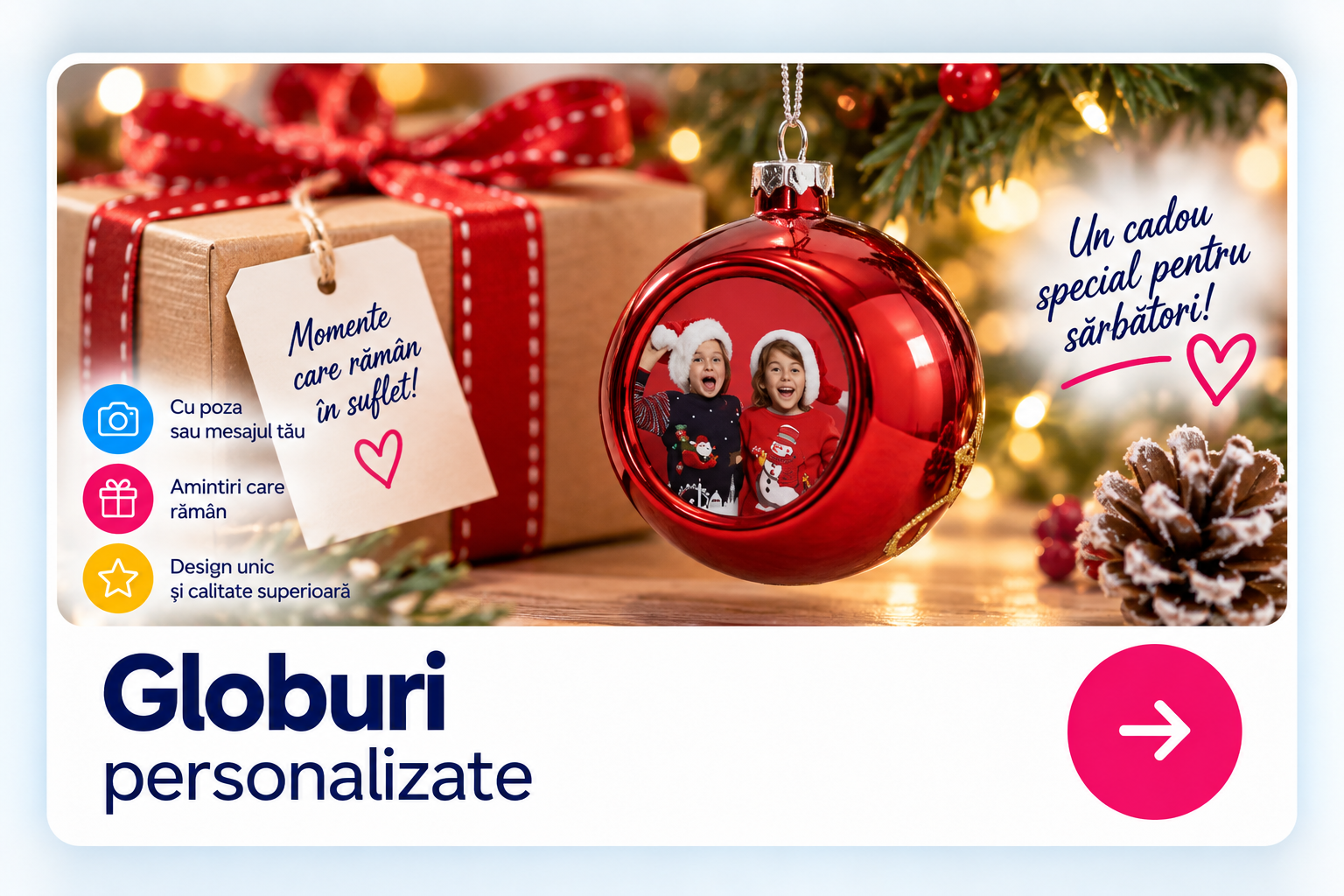 Globuri personalizate