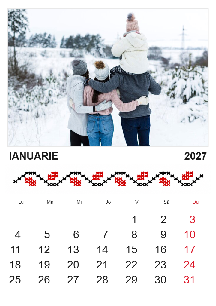 Exemplu calendar model 7